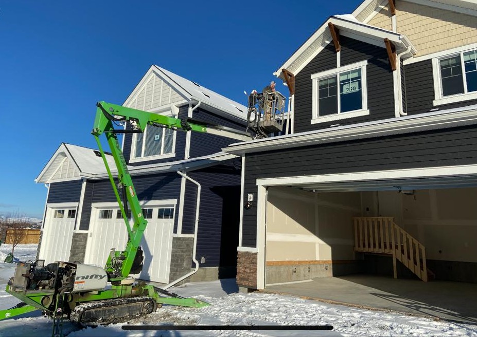 New build exterior painting Calgary area
